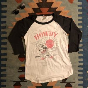 mickey mouse cowboy shirt
